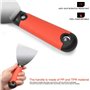 Astarye Jeu de Spatules, couteaux à mastic couteau enduit en Acier Inoxydable Spatule Bricolage pour papier peint et mur 3 Pièce