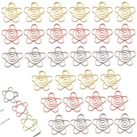 SamHeng 30 Pièces Fleur Trombones pour Bureau