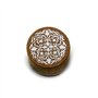 Itian Lot de 6 Rond Tampons en Bois et en Caoutchouc Rétro Motif Timbres