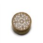 Itian Lot de 6 Rond Tampons en Bois et en Caoutchouc Rétro Motif Timbres