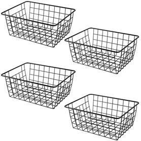 KOHAND 4 Pack Paniers de Rangement en Métal