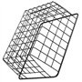 KOHAND 4 Pack Paniers de Rangement en Métal, Panier Métallique Noir en Fil pour Congélateur, Petits Paniers de Garde-manger pour
