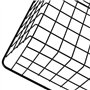 KOHAND 4 Pack Paniers de Rangement en Métal, Panier Métallique Noir en Fil pour Congélateur, Petits Paniers de Garde-manger pour