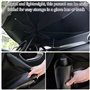 Pare Soleil Voiture Pare Brise Avant Parapluie,140 * 79cm Pare Soleil Voiture Avant Parapluie,Pare-Solei Voiture,avec Sac,Pliabl