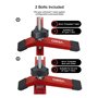 Acofuns Lot de 2 colliers de serrage en T avec boulons en T et silder en alliage d'aluminium pour défonceuses, perceuses, scies 
