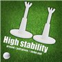 Jacksking Tees de Golf, Tee de Golf réglable en Hauteur CAITON 2PCS Accessoire de Sport, Blanc, Tees Ajustables