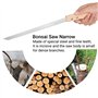 Jeffergarden Scie à Elaguer Portable Scie d'élagage Manuelle Scie à Élaguer Étroite Lame Manuelle Petite Dent Toit 325mm Lame Tr