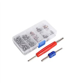 VGEBY1 Assortiment de 102 Outils de démontage A/C R134a/R12 pour Valve de Pneu de réfrigération