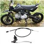 Qiilu Levier d'embrayage de Frein Moto avec Câble, Maître d'embrayage de Frein pour Vélo de Chantier Pit IRL CRF 50 70 KLX110 de