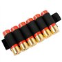 MEROURII 6 Crosse de Fusil de Chasse Tactique Ronde, Porte-Balle Shell Porte-munitions avec Bande de Support adhésive