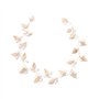Cheveux Mariage Accessoire，Bandeau de mariée en Perles de Feuille d'or Rose