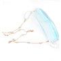 Zeayebsr 2 Pcs Chaîne Lunettes Femmes, Chaînes de Lunettes cordon lunettes femme Élégant Retenue de Lunettes Perles Support de S