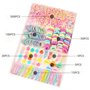 INSKIDS Lot de 695 barrettes à cheveux - Accessoires pour cheveux - Pinces à cheveux et bandes élastiques à cheveux - Pince à ch