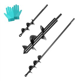 Jardin Foreuse 4PCS Foret Tarière en Spirale