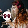 VEGCOO 60 Pièces Pince Crocodile Cheveux, 45mm Pinces Locks et Ensemble Tressé pour Filles Femmes Coiffures Bricolage