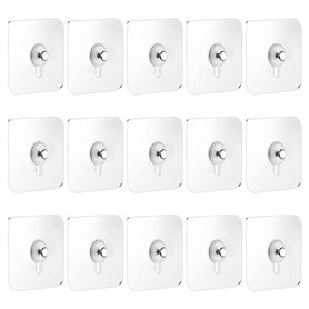 VEGCOO 15 Pcs Attaches Murales sans Percer