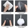 VEGCOO 15 Pcs Attaches Murales sans Percer, Crochets Transparents Auto-adhésifs sans Clous pour Accrocher des Horloges, des Phot