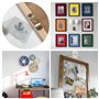 VEGCOO 15 Pcs Attaches Murales sans Percer, Crochets Transparents Auto-adhésifs sans Clous pour Accrocher des Horloges, des Phot
