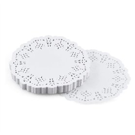 Lot de 100 Napperon en Papier Rond