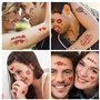 10 Feuilles de Tatouage Ephemere Femme,Faux Tatouage Imperméables Tatouages Temporaires Imperméables Minuscules pour Enfants Adu