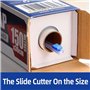 ECOOPTS Film étirable avec distributeur et cutter | Passe au micro-ondes et au congélateur | 30 cm x 150 m (le cutter coulissant