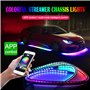 LED sous la Voiture, 59&20 Pouces Bandes Lumineuses à LED de Voiture, Lumières de sous-éclairage de voiture à LED avec son actif
