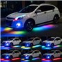 LED sous la Voiture, 59&20 Pouces Bandes Lumineuses à LED de Voiture, Lumières de sous-éclairage de voiture à LED avec son actif
