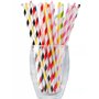100 pack Paper Drinking Straws Pailles en Papier