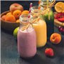 100 pack Paper Drinking Straws Pailles en Papier,100 Pièces Pailles Rayées pour Cocktails,Pailles de Smoothie en Papier, pour le
