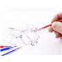Stylos de Marquage en Tissu 4 Couleurs avec 20 Recharges de Stylo Remplaçables pour Cout