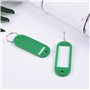 100 pièces porte-clés de couleurs porte clef étiquettes colorées porte clef en plastique étiquettes d'identification avec Porte-