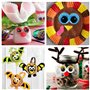 1500 pièces Yeux Mobiles Autocollant,Plastique Yeux Mobiles Googly Yeux Multicolore soi adhésif Yeux pour DIY Craft Scrapbooking