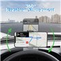 DMJWAN Support de téléphone de Voiture, rétroviseur Multifonction pour Tableau de Bord de Voiture avec Pince à Ressort réglable 