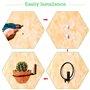 GIAK Lot de 3 Supports Muraux pour Pot de Fleurs Porte Pot de Fleur Anneau Pot Anneau Titulaire Pliable avec Vis pour Jardins In