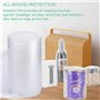 Rouleau Papier Bulle Déménagement 30cm x 22m film Bulles ave 20 Autocollants pour Objets Fragiles pour Déménagement, Emballage o