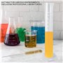 Eprouvette Graduée en Plastique Transparent Cylindre Lab Test Tube 2 Pièces Liquide de Mesure Outils 50 ml 100 ml pour le Bricol