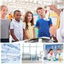 Eprouvette Graduée en Plastique Transparent Cylindre Lab Test Tube 2 Pièces Liquide de Mesure Outils 50 ml 100 ml pour le Bricol
