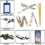PXRLMYF 4 Pièces Sangle Porte-objets pour Téléphone,Laniere Tour de Cou Simpsons,Courroie de Cou avec Mousqueton pour Clé USB Ba