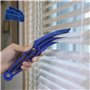 Lot de 2 Nettoyant pour Stores Vénitiens,Nettoyeur de Store Vénitien avec 4 Manchon en Microfibre,Brosse de Nettoyage Amovibles 