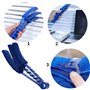 Lot de 2 Nettoyant pour Stores Vénitiens,Nettoyeur de Store Vénitien avec 4 Manchon en Microfibre,Brosse de Nettoyage Amovibles 