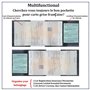 kinoco Pochette Carte Grise Transparente (Lot de 1) - Étui Rigide Anti-Déchirure pour Assurance Auto/Documents Voiture - Conform