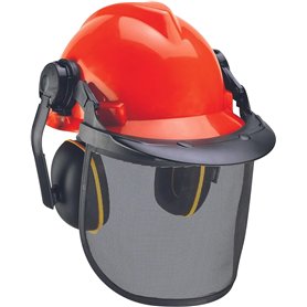 Einhell Casque de protection forestier complet (Bandeau facilement réglable en longueur