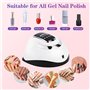 Timpou 280W Lampe UV pour Ongles en Gel - Sèche-Ongles Professionnel Rouge avec 66 Perles, Capteur Automatique, 4 Réglages de Mi
