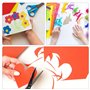 Salubohum100 Papier Couleur, Papier Cartonné Couleur A4, Feuille de Couleur, Haute Qualité 230g/m², Papier Craft aux Travaux Man