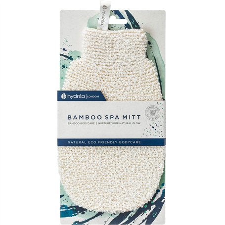 Hydrea London Gant exfoliant - Exfoliant visage et corps en bambou naturel ultra doux pour homme et femme - Nettoyage en profond
