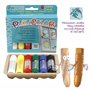 PLAYCOLOR - WINDOW ONE - Stick de peinture gouache solide 10 g pour dessiner sur vos fenêtres, baies vitrées ou toutes autres su