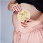Cartes étapes Bébé en Bois Cartes de Jalon Mensuelles Gravées Recto/Verso Cadeau Naissance Fille ou Garcon Accessoires Photo pou