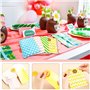 Sac en Sachet Cadeau Papier Pochette Cadeau Petit Format Sac Bonbon 100 Pcs Couleur Petit Sacs en Papier avec 108 Pcs Autocollan
