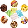 Sac en Sachet Cadeau Papier Pochette Cadeau Petit Format Sac Bonbon 100 Pcs Couleur Petit Sacs en Papier avec 108 Pcs Autocollan