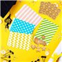 Sac en Sachet Cadeau Papier Pochette Cadeau Petit Format Sac Bonbon 100 Pcs Couleur Petit Sacs en Papier avec 108 Pcs Autocollan